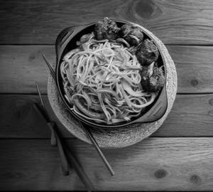 Double Egg Manchurian Noodle