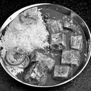 Mattar Paneer with Rice