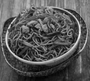 Chicken shezwan noodles