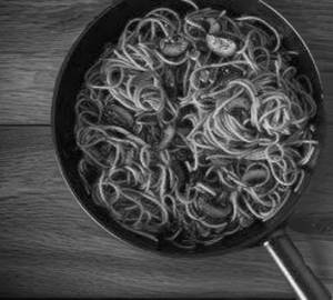 Mushroom noodles