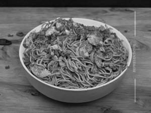 Chicken garlic noodles