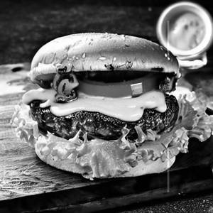 Grilled mushroom burger