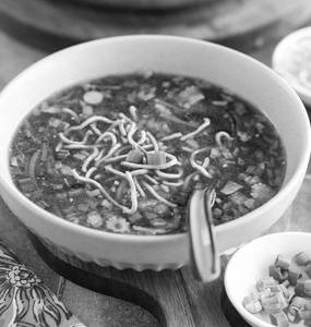 Hot Basil Veg Soup