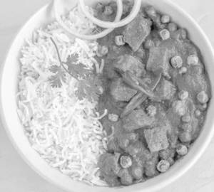Rice+mattar paneer bowl+cold drinks