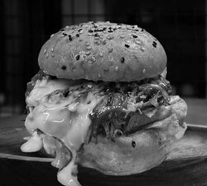 Shredded Buff Burger