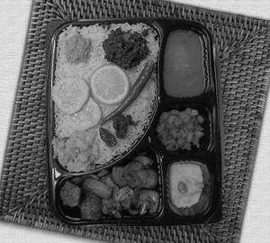 Thali with Pork dry fry