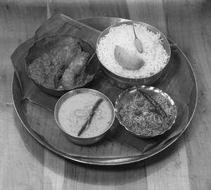 Chingri Malai Curry Mini Thali