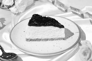 Eggless Blueberry Cheese Cake