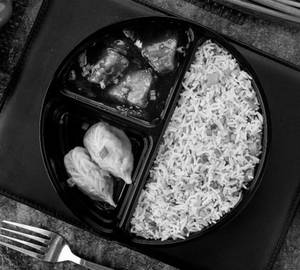 Fried Rice + Chilli Mushroom (4Pcs)