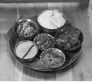 Poora Mutton Thali