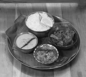 Mutton Kosha Mini Thali