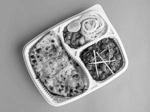 Stuffed Aloo Paratha & Chole Tiffin