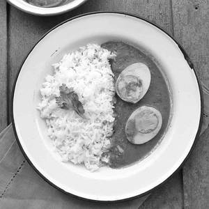 Lucknow Egg Curry Rice Bowl