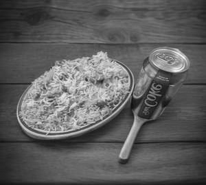 Veg biryani & coke