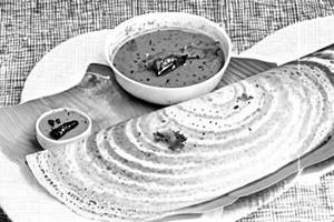Spicy Pepper Masala Dosa