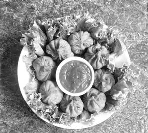 Veg Mushroom Fried Momos