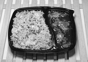 Veg Fried Rice With Pepper Garlic Chicken