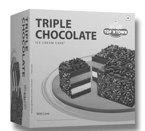 Triple Chocolate Ice Cream Cake [600 Ml]