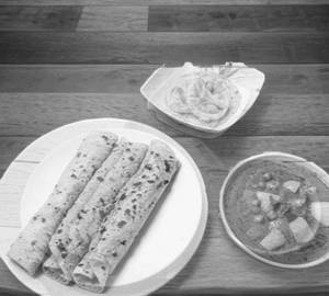 Aloo Matar 2 Roti
