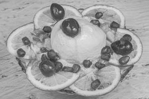 Fruit Salad with Ice Cream