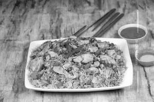 Brown Garlic Chicken Fried Rice