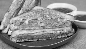Aloo masala Grill Cheese Sandwich