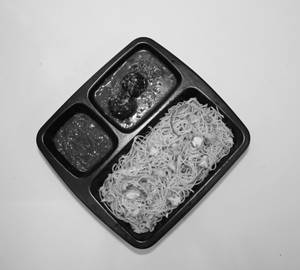 Chicken noodles + chicken manchurian