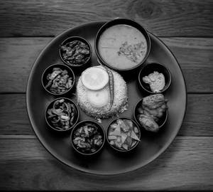 Northeastern veg thali