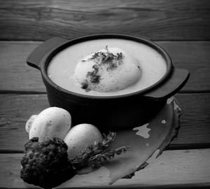 Mushroom Cappuccino with Truffle Foam