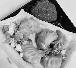 Chicken Bbq Steamed Momos [5 Pieces]