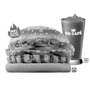1 Flame-Grilled Chicken Whopper Deluxe(Reg. Size Bun) +1 Chocolate Thick Shake