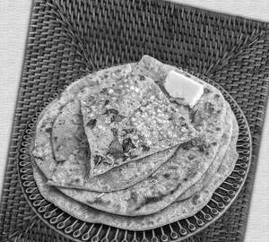 Paneer cheese paratha