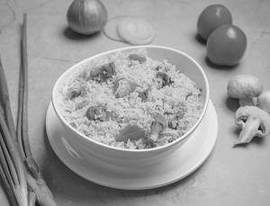Veg Mushroom Tomato Fried Rice