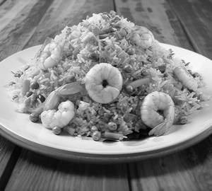 Sea food rice [egg fish prawn]