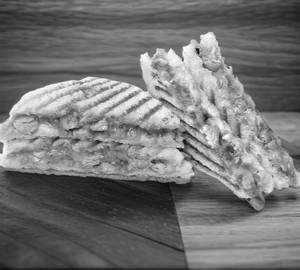 Friedchicken schezwan sandwich