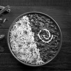 Dal makhani with rice