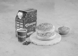 Desi Chai with Bun Omelette