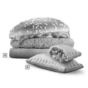 Crispy Veg Burger + BK Veg Pizza Puff.
