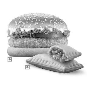 BK Veggie Burger + BK Veg Pizza Puff.