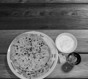 Aloo paratha with chai