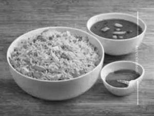 Triple Chicken Schezwan Fried Rice