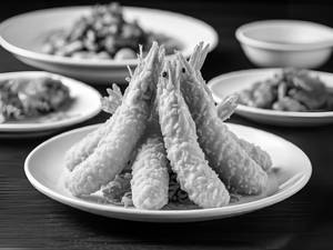 Golden Fried Prawns