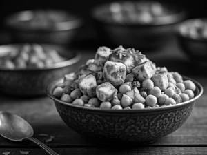 Paneer Chickpea Salad