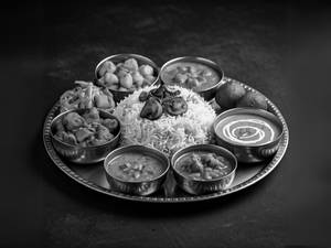 Mushroom Biryani Thali