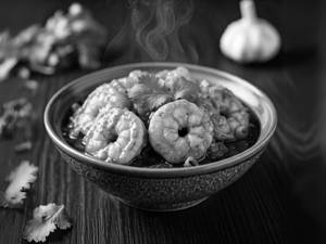 Hot Garlic Prawns Gravy