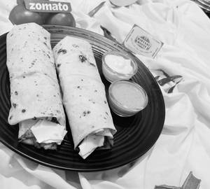 Chicken Cheese Shawarma (Rumali Roti)
