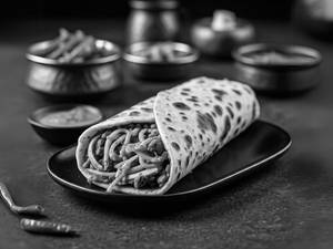 Mushroom Tikka Kathi Roll