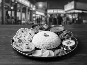 Mutton Curry Thali
