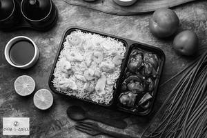 Mix Fried Rice + Chilli Chicken (4pcs)