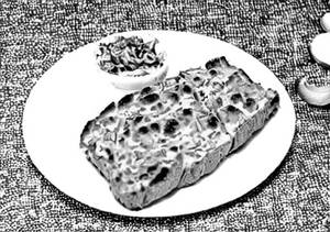 Soya Tikka Garlic Bread